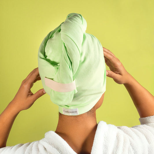 NEW: Turban & Scrunching Towel (100% Cotton)